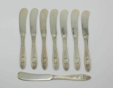 Wedgwood International Sterling Silver Butter Spreaders Set of 8 5 3/4 Inch: Wedgwood International Sterling Silver Butter Spreaders Set of 8 5 3/4 Inch Enhance your dining experience with this exquisite set of 8 Wedgwood by International Sterling Silver Butter Spreaders.