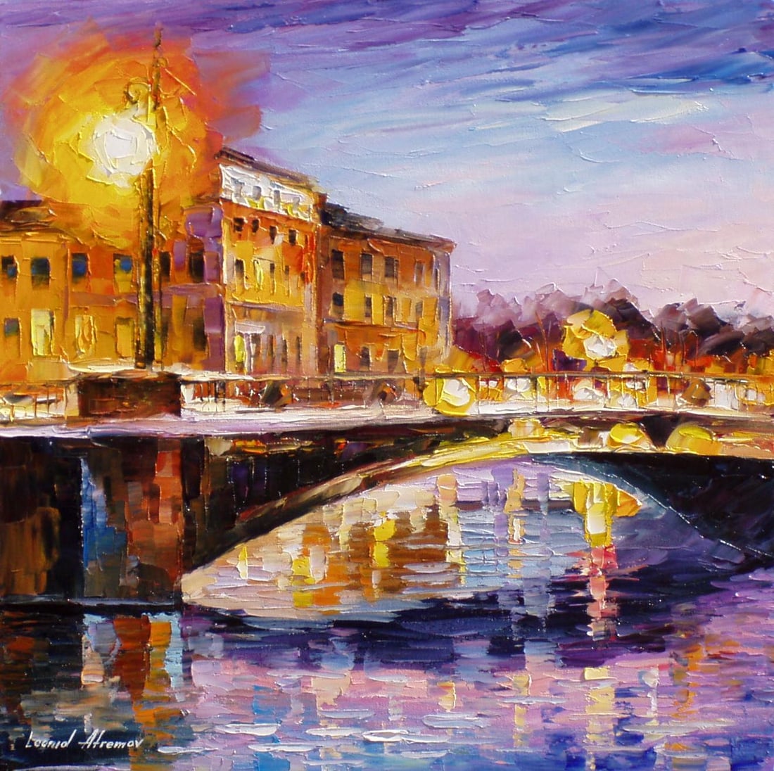 Lilac Shadow 1/25 Limited Edition Giclee by Leonid Afremov 90x90cm: Lilac Shadow 1/25 Limited Edition Giclee by Leonid Afremov 90x90cm "Lilac Shadow" is a stunning limited edition giclee artwork created by renowned artist Leonid Afremov. This piece is part of a small