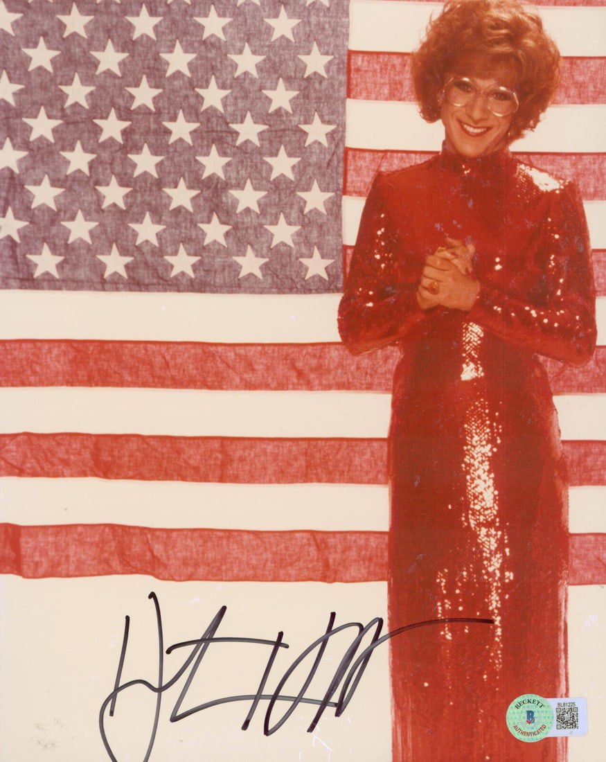 Dustin Hoffman Tootsie Signed 8x10 Photo BAS Authenticated: Dustin Hoffman Tootsie Signed 8x10 Photo BAS Authenticated This authentic 8x10 photograph features a signature from Dustin Hoffman, known for his role in the film Tootsie. The item is certified as ori