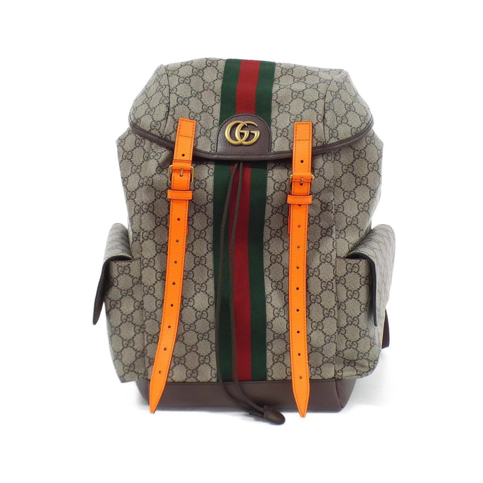 Gucci OPHIDIA 598140 FADEB Backpack: Gucci OPHIDIA 598140 FADEB Backpack Brand: Gucci Line: Ophidia Type: Backpack Material: GG Supreme Leather Color: Brown Hardware Color: Gold Gender: Men Size (HxWxD): 40cm x 33cm x 16cm / 15.74'' x 12