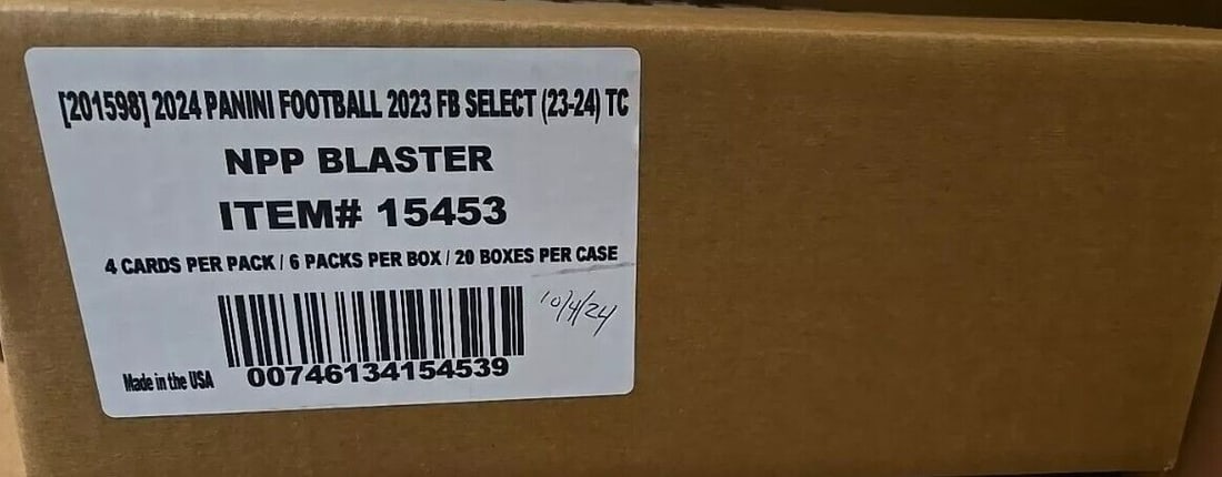 2023 Panini Select NFL Blaster Case 20 Boxes Red Blue Prizm Die-Cuts: 2023 Panini Select NFL Blaster Case 20 Boxes Red Blue Prizm Die-Cuts Discover the excitement of the NFL with the 2023 Panini Select Blaster Football Factory Sealed Case, featuring 20 boxes that includ