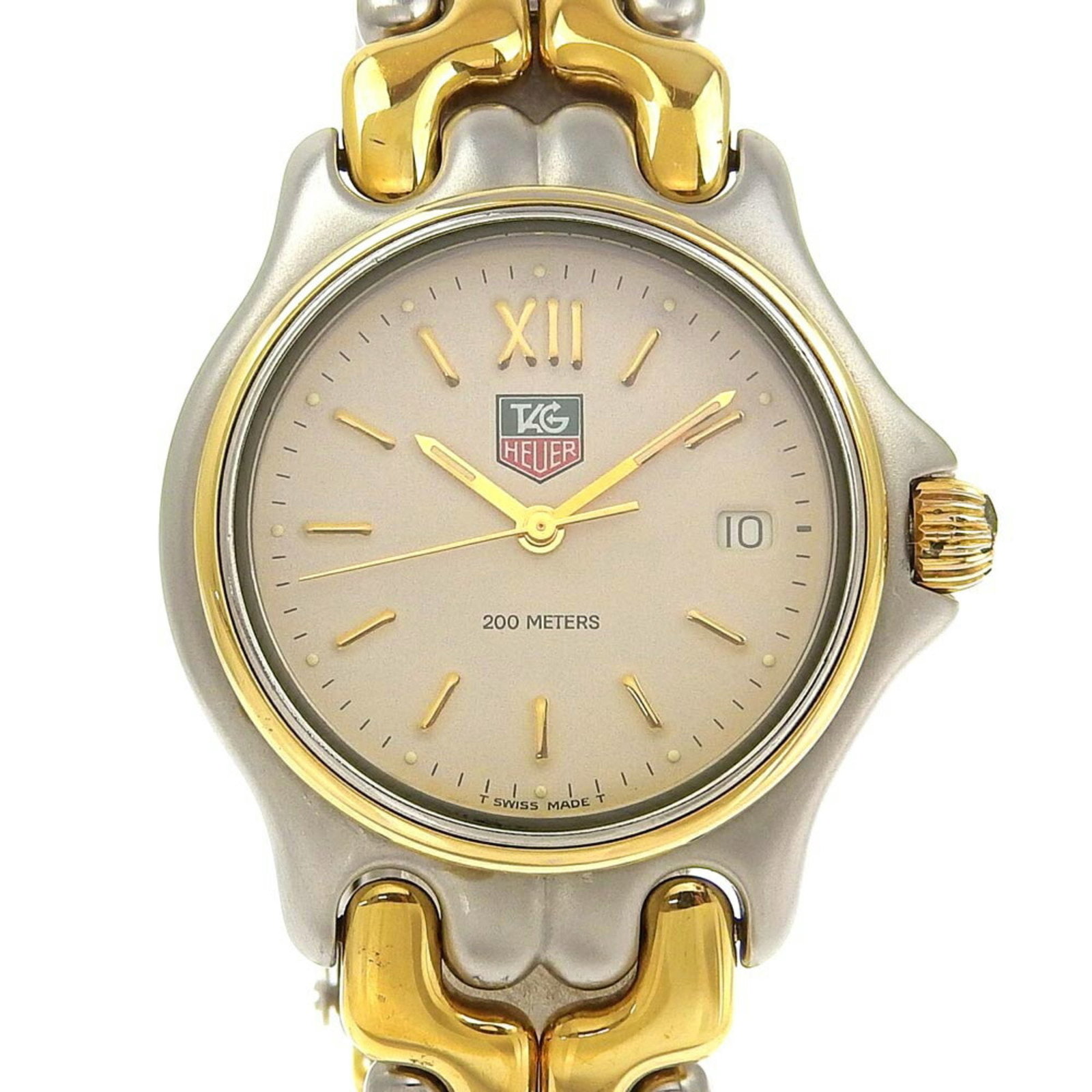 TAG HEUER Cell series watch S05.013M Stainless steel Quartz Analog display Ivory dial Boys: TAG HEUER Cell series watch S05.013M Stainless steel Quartz Analog display Ivory dial Boys Brand: Tag Heuer Line: Sel Model: S05.013M Country of Origin: Switzerland Type: Wristwatch Gender: Boys Displ