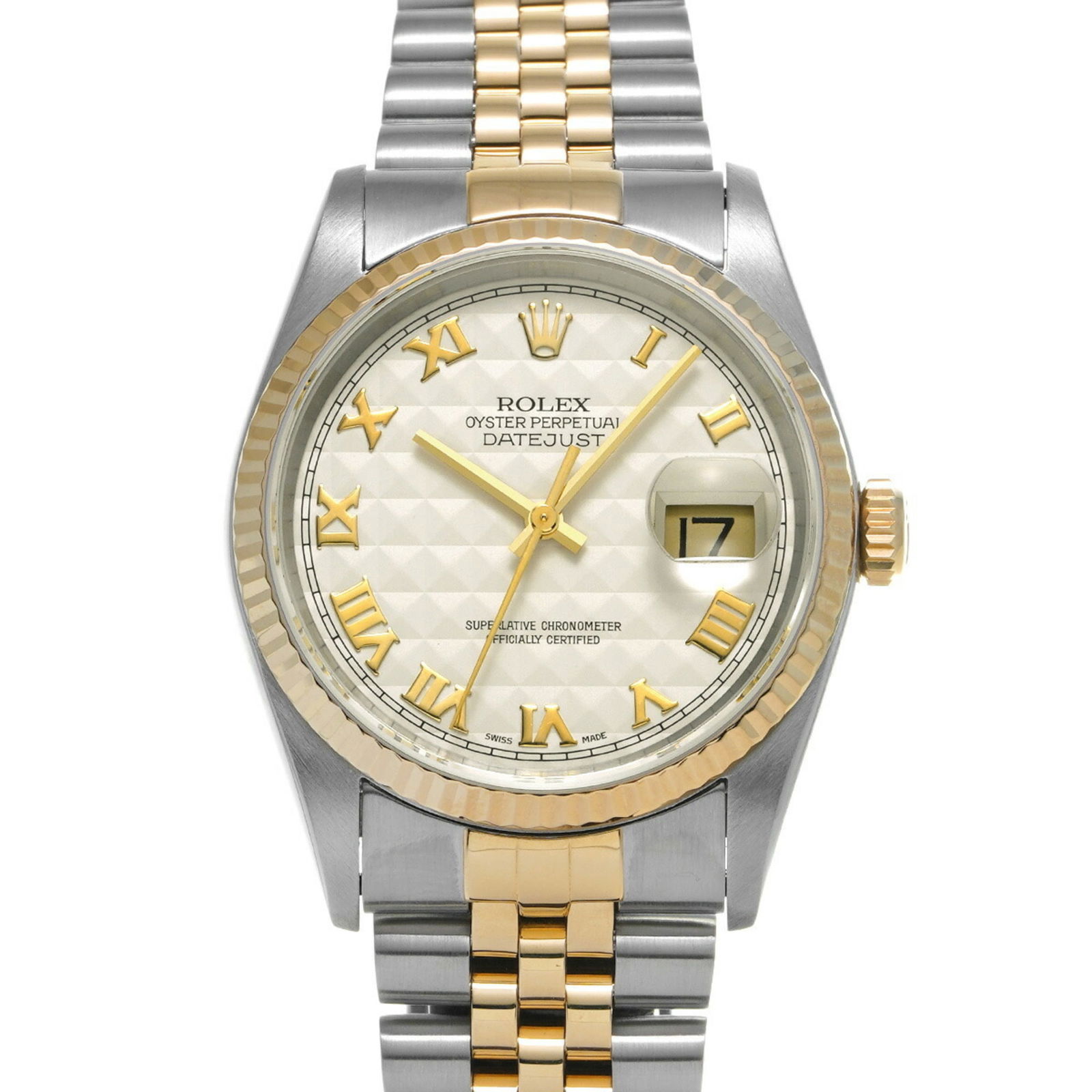 ROLEX Rolex Datejust 16233 Men's Watch Automatic: ROLEX Rolex Datejust 16233 Men's Watch Automatic Brand: Rolex Type: Wristwatch Gender: Men Display: Analog Material (Case): Stainless steel Material (Band): Stainless steel, Yellow gold Color (Dial):