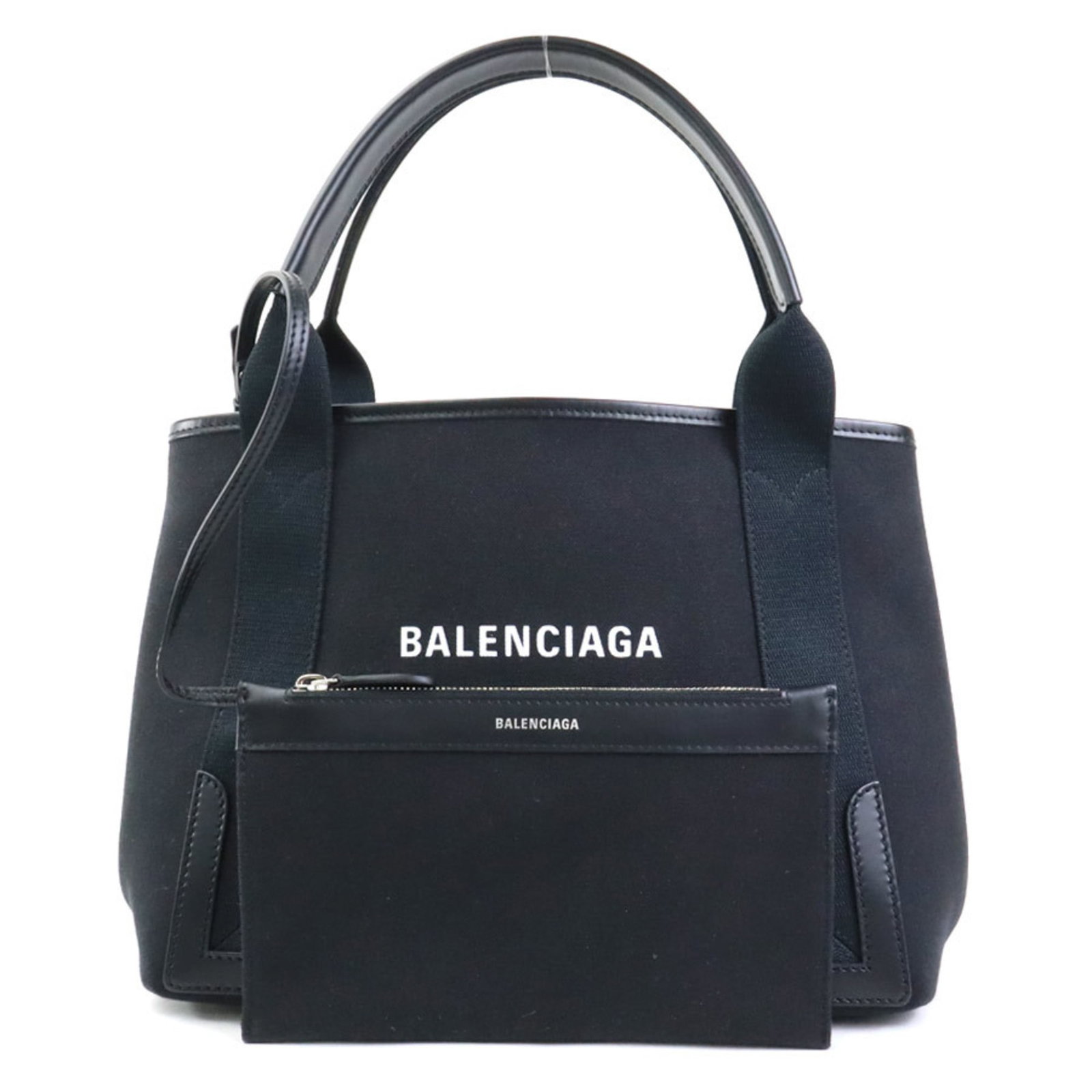 Balenciaga Black Canvas Leather Tote Bag Women's Handbag e60173k: Balenciaga Black Canvas Leather Tote Bag Women's Handbag e60173k Elevate your style with this Balenciaga Handbag Tote Bag, expertly crafted from durable canvas leather in a sleek black finish. This ve