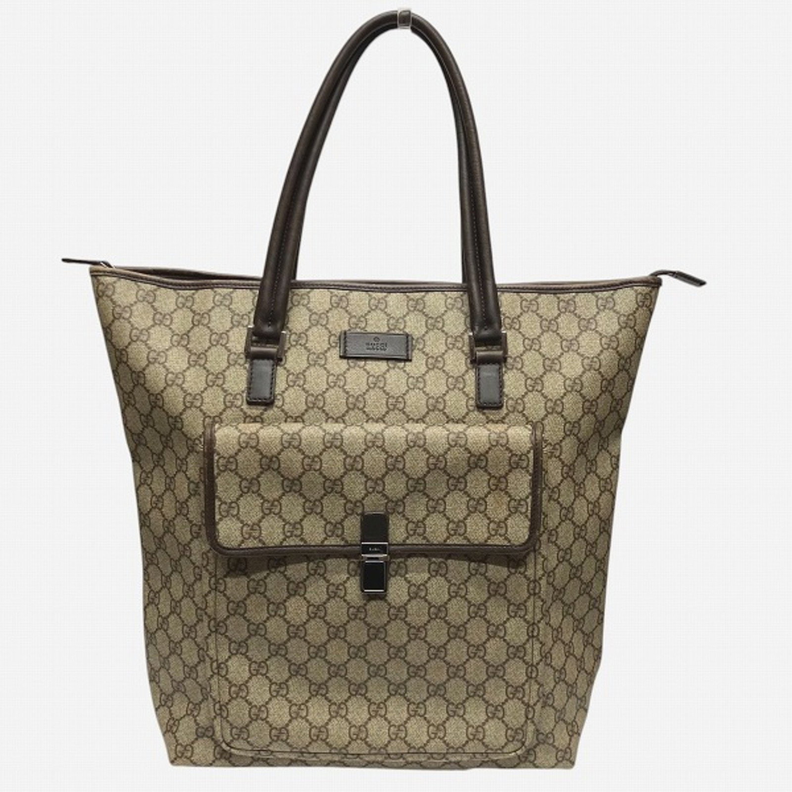 Gucci 108832 GG Supreme Tote Bag Beige Brown Unisex: Gucci 108832 GG Supreme Tote Bag Beige Brown Unisex Introducing the Gucci 108832 GG Supreme Bag Tote, a versatile accessory suitable for both men and women. Crafted from high-quality GG Supreme Leathe