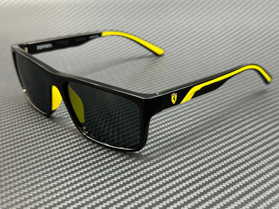 Ferrari FZ6003U 501 87 Black Men's Sunglasses 59mm: Ferrari FZ6003U 501 87 Black Men's Sunglasses 59mm Experience the perfect blend of style and functionality with these Ferrari FZ6003U 501 87 sunglasses. Designed for men, these sunglasses feature a sl