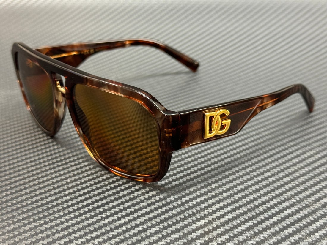 Dolce & Gabbana DG4403 Havana Bronze Polarized Sunglasses 58mm: Dolce & Gabbana DG4403 Havana Bronze Polarized Sunglasses 58mm Elevate your eyewear collection with these Dolce & Gabbana DG4403 sunglasses. Featuring a stylish Havana bronze frame, these polarized su