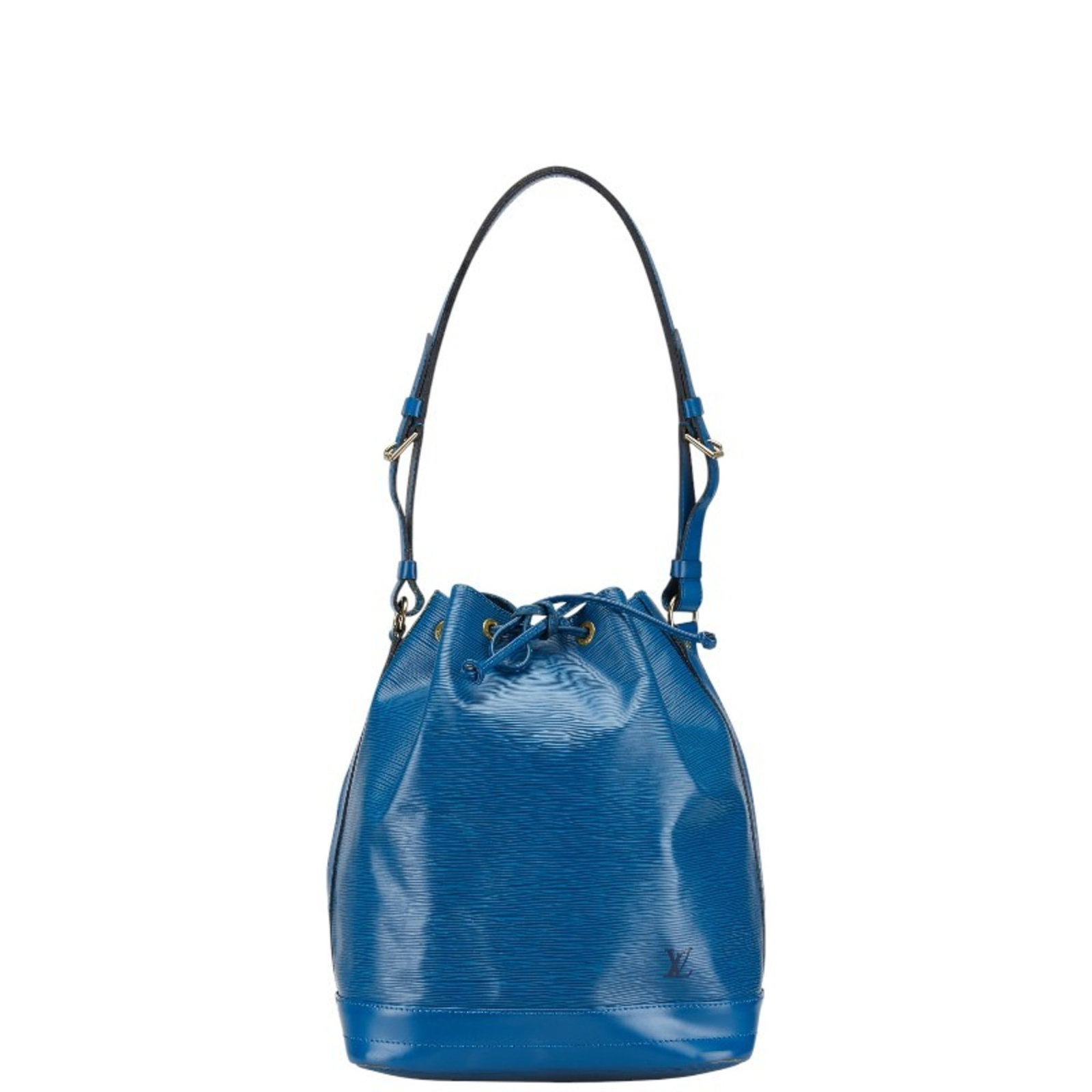 Louis Vuitton Epi Noe Toledo Blue Leather Shoulder Bag for Women: Louis Vuitton Epi Noe Toledo Blue Leather Shoulder Bag for Women This Louis Vuitton Epi Noe Shoulder Bag is crafted from luxurious leather in a stunning Toledo blue color, designed specifically for wo