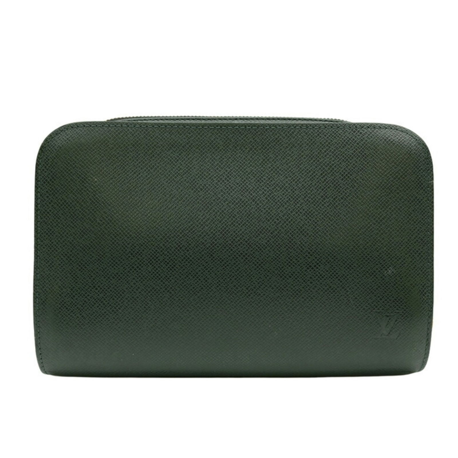 Louis Vuitton Taiga Baikal Clutch Bag Dark Green Leather M30184: Louis Vuitton Taiga Baikal Clutch Bag Dark Green Leather M30184 Elevate your accessory collection with this Louis Vuitton Taiga Baikal Clutch Bag, expertly crafted from premium Taiga leather in a soph