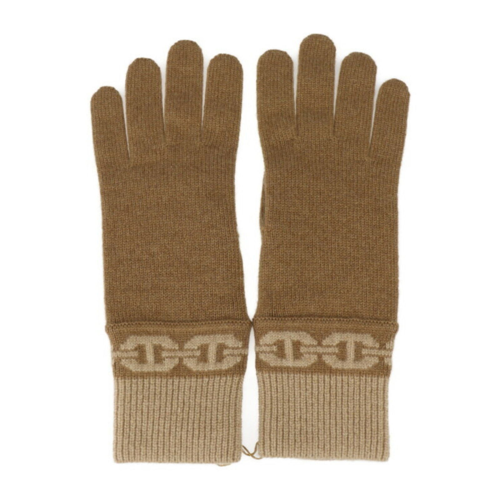 Hermes Heaven Gloves H232006G Women 99% Cashmere Chataigne Biscuit Chaine d'Ancre: Hermes Heaven Gloves H232006G Women 99% Cashmere Chataigne Biscuit Chaine d'Ancre Experience luxury and warmth with these exquisite HERMES Heaven Gloves, crafted from 99% cashmere and 1% elastane for