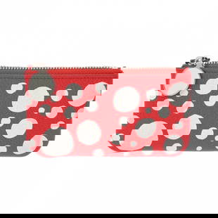Louis Vuitton Yayoi Kusama Monogram Empreinte Pochette Coin Case Red White Leather: Louis Vuitton Yayoi Kusama Monogram Empreinte Pochette Coin Case Red White Leather This Louis Vuitton Monogram Empreinte Pochette Cle is a stylish and practical coin case designed for women. Crafted f
