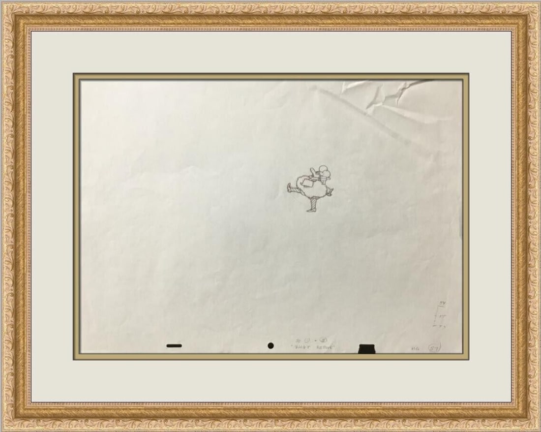 1968 Beatles Yellow Submarine Meanie Production Drawing by Ron Campbell: 1968 Beatles Yellow Submarine Meanie Production Drawing by Ron Campbell This original 1968 production drawing from the iconic Beatles film "Yellow Submarine" features the character Meanie, created by 