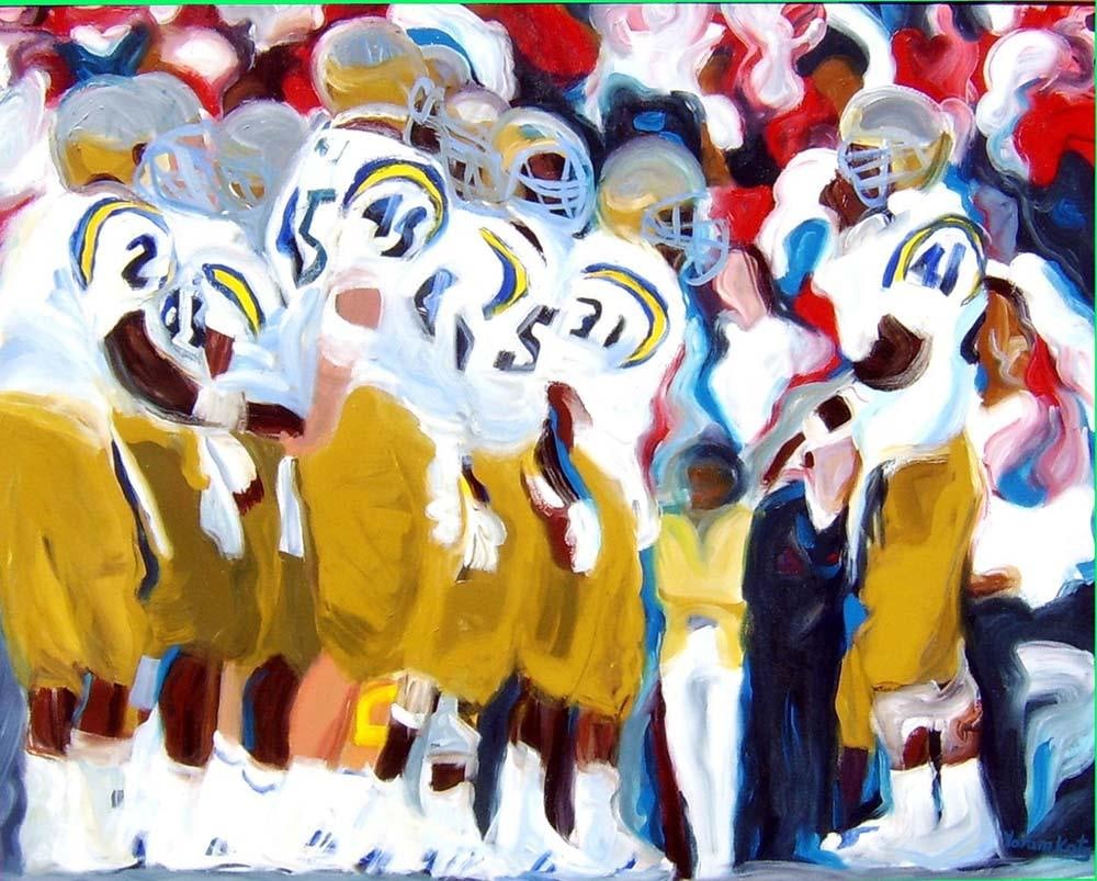 Yoram Katz 1982 Abstract Painting The Team 60 x 72 in Impressionist: Yoram Katz 1982 Abstract Painting The Team 60 x 72 in Impressionist "The Team" is a captivating abstract painting measuring 60 x 72 inches, created by the talented artist Yoram Katz in 1982. This impr