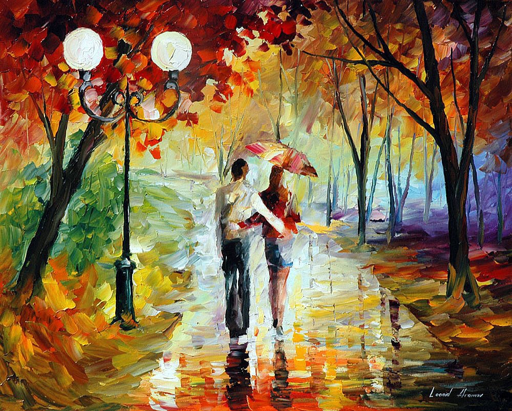 Touch Of Happiness Limited Edition 1/25 by Leonid Afremov 91x114 cm: Touch Of Happiness Limited Edition 1/25 by Leonid Afremov 91x114 cm Introducing the limited edition artwork "Touch Of Happiness" by renowned artist Leonid Afremov. This exquisite giclee print, part of