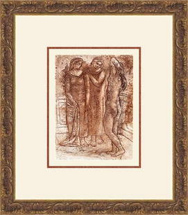 Pablo Picasso Groupe de Trois Femmes Custom Framed Print 14 x 16 Modern Art: Pablo Picasso Groupe de Trois Femmes Custom Framed Print 14 x 16 Modern Art This exquisite custom framed print titled "Groupe de Trois Femmes" by Pablo Picasso showcases the artist's modernist style.
