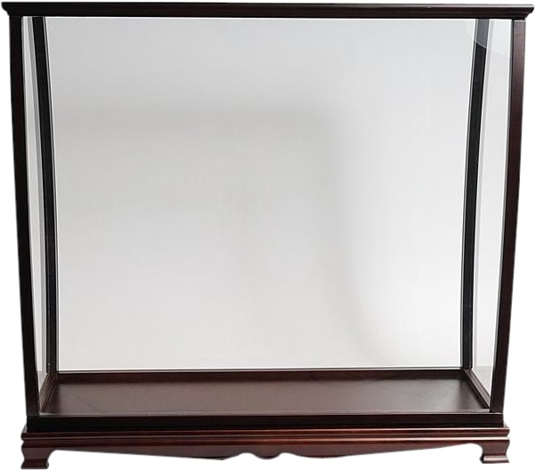 Elegant English Traditional Tall Ship Display Case 31.5H x 34W x 13D: Elegant English Traditional Tall Ship Display Case 31.5H x 34W x 13D Showcase your prized tall ship model with this elegant display case, designed in the English Traditional style. The case features a