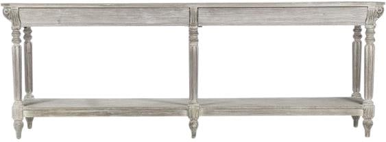 Zentique Bryce Console Table Charcoal 34H x 94.5W x 21.25D: Zentique Bryce Console Table Charcoal 34H x 94.5W x 21.25D Introducing the Bryce Console, a timeless statement piece in a sophisticated charcoal finish. This console table features an elegant design i
