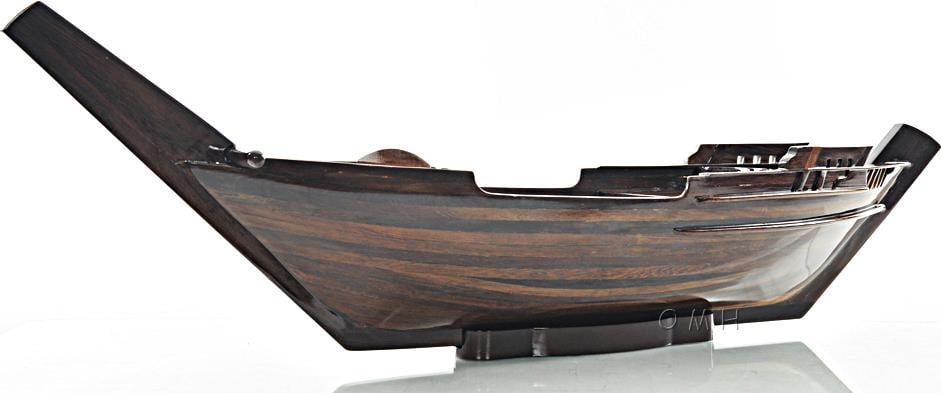 Nautical Traditional Hinged Sail Dhow Boat Sushi Tray 27.56x5.51 Inches: Nautical Traditional Hinged Sail Dhow Boat Sushi Tray 27.56x5.51 Inches Enhance your home decor with this Traditional Hinged Sail Dhow Boat Tray, designed in a charming nautical style. This unique sus