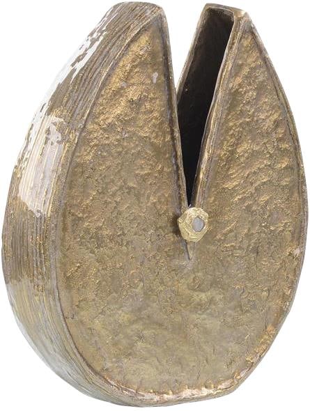 John-Richard White Enamel Vase with Moonstone Jewel 16 x 12 x 4: John-Richard White Enamel Vase with Moonstone Jewel 16 x 12 x 4 Elevate your home decor with this exquisite vase featuring a stunning moonstone jewel accent. Crafted from high-quality enamel, this lux