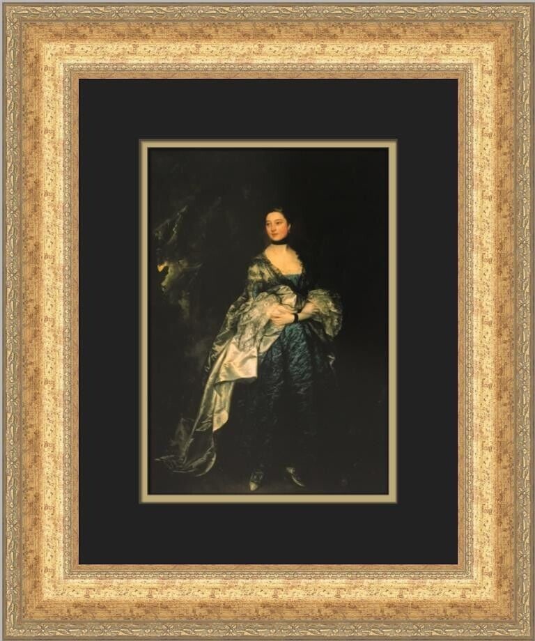 Thomas Gainsborough Portrait of Lady Alston Custom Framed Art Print 19 x 15: Thomas Gainsborough Portrait of Lady Alston Custom Framed Art Print 19 x 15 Capture the elegance of art with this custom framed print of Thomas Gainsborough's iconic "Portrait of Lady Alston." This me