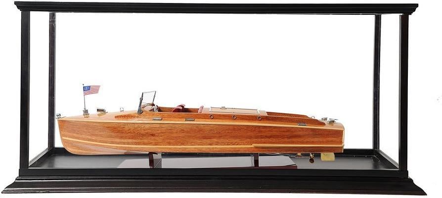 Handmade Dark Mahogany Display Case for Model Boats: Handmade Dark Mahogany Display Case for Model Boats Showcase your prized model boats with this beautifully crafted Handmade Display Case. Designed to highlight the elegance of your collection, this ca
