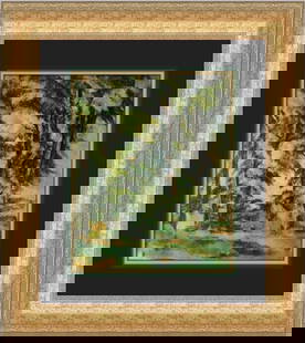 Paul Cezanne Tall Trees at the Jas De Bouffan Custom Framed Art Print 20 x 18: Paul Cezanne Tall Trees at the Jas De Bouffan Custom Framed Art Print 20 x 18 Celebrate the beauty of Paul Cezanne's work with this custom framed print of "Tall Trees at the Jas De Bouffan." This medi