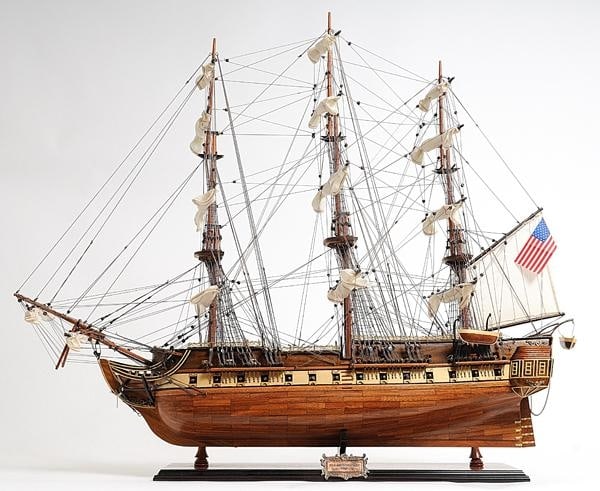 Exclusive USS Constitution Ship Model 32H 38W 13D Exotic Wood: Exclusive USS Constitution Ship Model 32H 38W 13D Exotic Wood This exclusive USS Constitution wooden ship model is a stunning representation of the historic vessel, showcasing exquisite craftsmanship