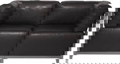 Howard Elliott Avanti Axis Black Loveseat Contemporary Design 30H 65W 32.5D