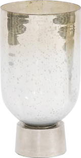 Howard Elliott Grotto Ombre Vase 16.5H Blue Champagne Silver: Howard Elliott Grotto Ombre Vase 16.5H Blue Champagne Silver Enhance your home decor with the Elegant Grotto Ombre Vase, a stunning piece that beautifully blends form and function. This small, round v