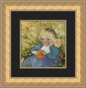 Vincent Van Gogh Young Girl in a Wheat Field Custom Framed Art 18 x 18: Vincent Van Gogh Young Girl in a Wheat Field Custom Framed Art 18 x 18 This stunning custom framed print features Vincent Van Gogh's iconic artwork, "Young Girl in a Wheat Field." Measuring 18 in x 18