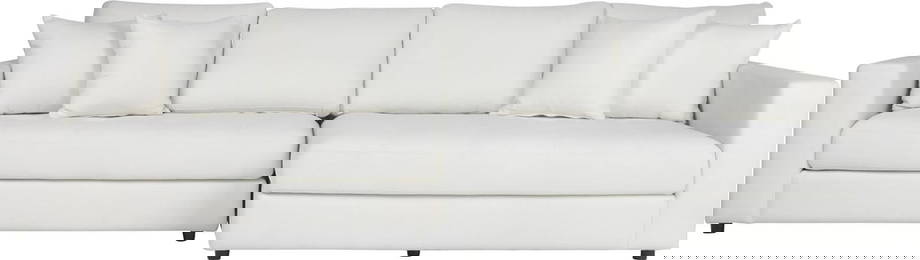 Sophisticated Ivory Chaise Sectional Sofa