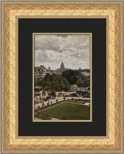 Claude Monet Le Jardin De L'Infante Custom Framed Print 19 x 17: Claude Monet Le Jardin De L'Infante Custom Framed Print 19 x 17 This stunning custom framed print features Claude Monet's masterpiece, 'Le Jardin De L'Infante.' Created in 1986, this medium-sized prin