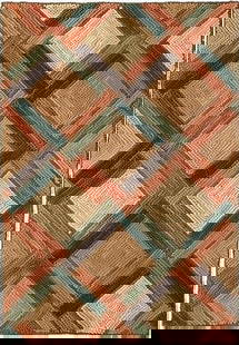 Handcrafted Multi-Color 3x5 Camp Rock Brook Rug Cotton: Handcrafted Multi-Color 3x5 Camp Rock Brook Rug Cotton Enhance your living space with the Handcrafted Camp Rock Brook Rug, a stunning 3x5 area rug that showcases a beautiful geometric diamond