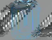 Loose Diamond - EMERALD 1.28ct Fancy Vivid Blue VVS2