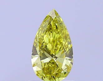 Loose Diamond - PEAR 0.92ct Fancy Vivid Yellow VS2