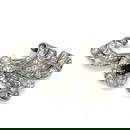 Art Deco Vintage Platinum Brooch with 1.00 Ct Sapphire and 72 Diamonds
