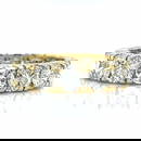 18K Yellow Gold 5.30 Ct Diamond Eternity Band with 14 Diamonds