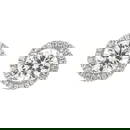 EGL Certified 4.82ct Diamond Halo Stud Earrings 18k White Gold Modern Design