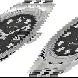 ROLEX Datejust 179174G Ladies Watch with Diamond Dial and White Gold Bezel