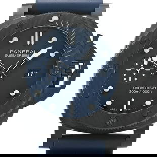 PANERAI Submersible Quaranta Quattro Blue Abiso PAM01232 Automatic 300m Dive Watch: PANERAI Submersible Quaranta Quattro Blue Abiso PAM01232 Automatic 300m Dive Watch The PANERAI Submersible Quaranta Quattro Blue Abiso is a striking wristwatch that combines style and functionality.