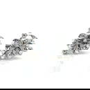 14K White Gold Diamond Stud Earrings 1.35 Ct G-H SI2-I1