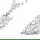14K White Gold 1/2 Ct.Tw. Diamond Flower Pendant