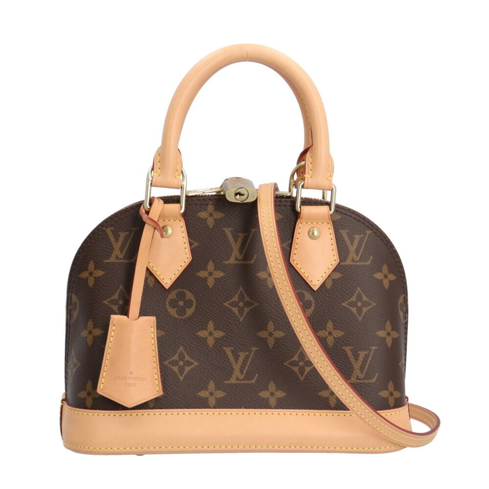 Louis Vuitton Alma BB Monogram Shoulder Bag Brown Canvas Women's: Louis Vuitton Alma BB Monogram Shoulder Bag Brown Canvas Women's The Louis Vuitton Alma BB Monogram Shoulder Bag is a stylish accessory designed for women. Made from durable monogram canvas in a class