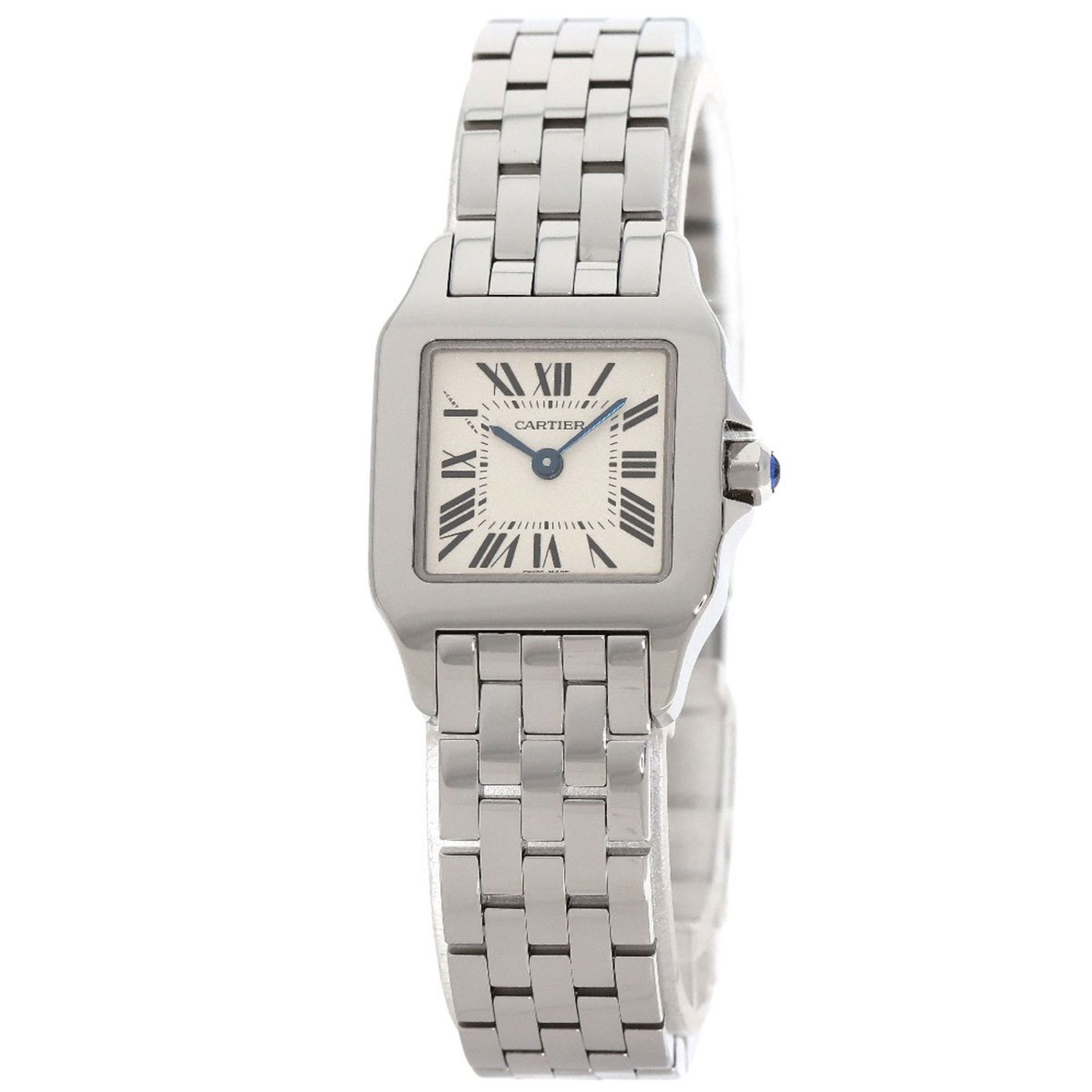 Cartier Santos de Moiselle SM Ladies Watch Stainless Steel Quartz Ivory Dial: Cartier Santos de Moiselle SM Ladies Watch Stainless Steel Quartz Ivory Dial Introducing the Cartier Santos de Moiselle SM Watch, a stunning wristwatch designed specifically for women. This elegant ti
