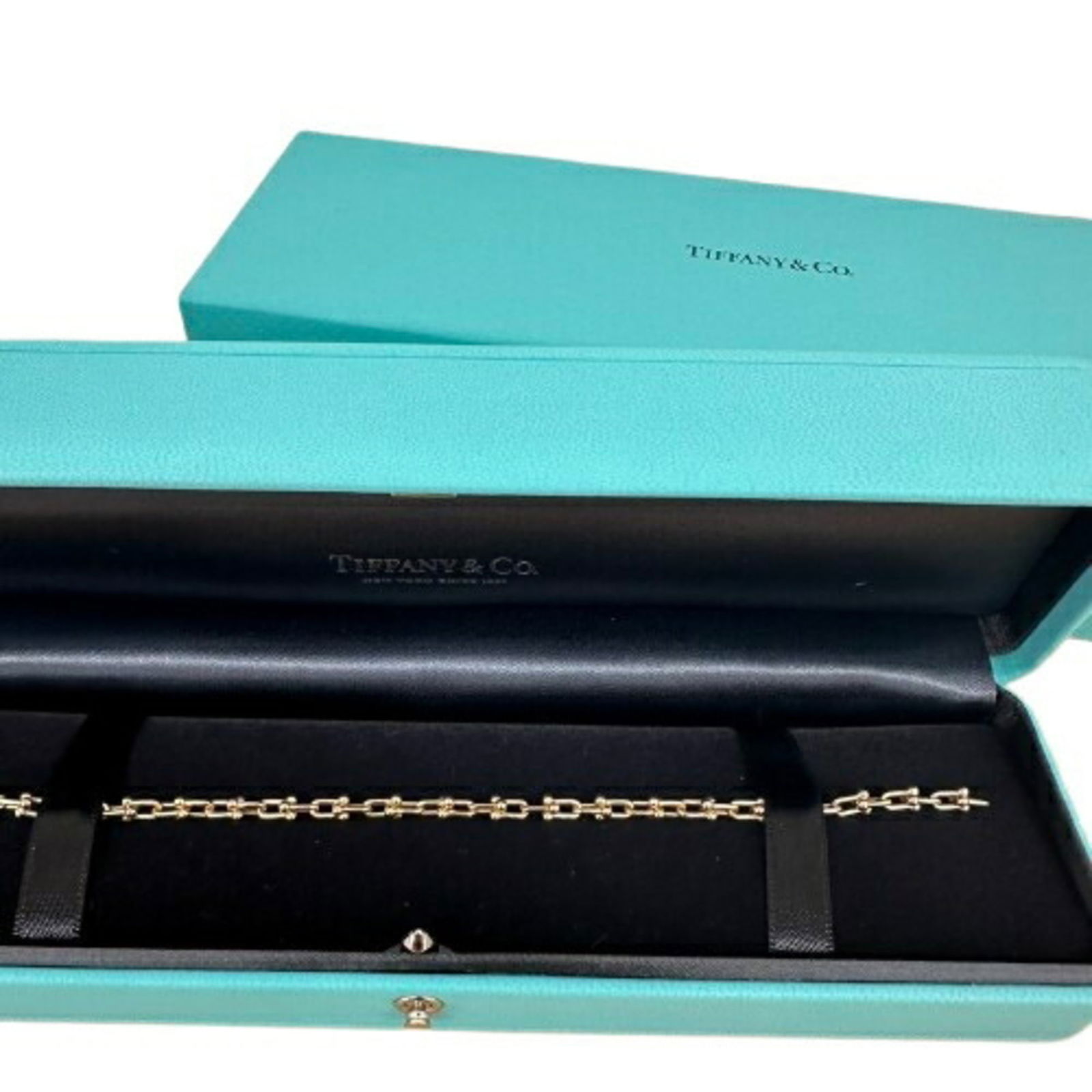 Tiffany & Co. 18K Yellow Gold Micro Link Charm Bracelet 6.49in: Tiffany & Co. 18K Yellow Gold Micro Link Charm Bracelet 6.49in This exquisite Tiffany & Co. charm bracelet is crafted from 18K yellow gold, featuring a delicate micro link design that adds a touch of