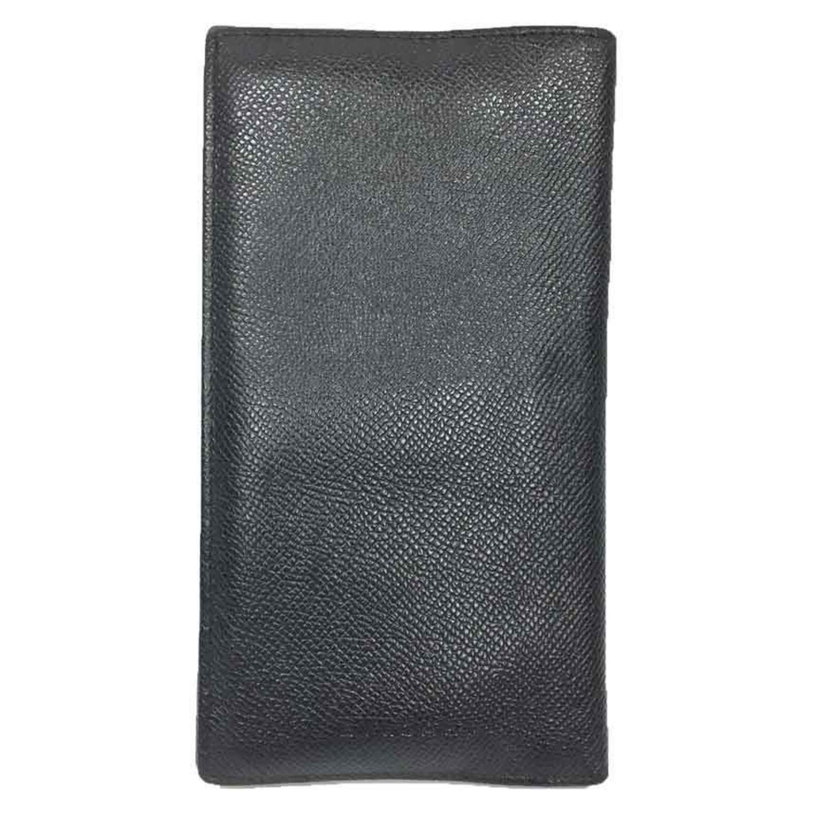 Bvlgari Men's Black Leather Long Billfold Wallet 9.5cm x 17.5cm: Bvlgari Men's Black Leather Long Billfold Wallet 9.5cm x 17.5cm This BVLGARI men's long billfold wallet combines elegance and functionality. Crafted from high-quality leather in a classic black finish
