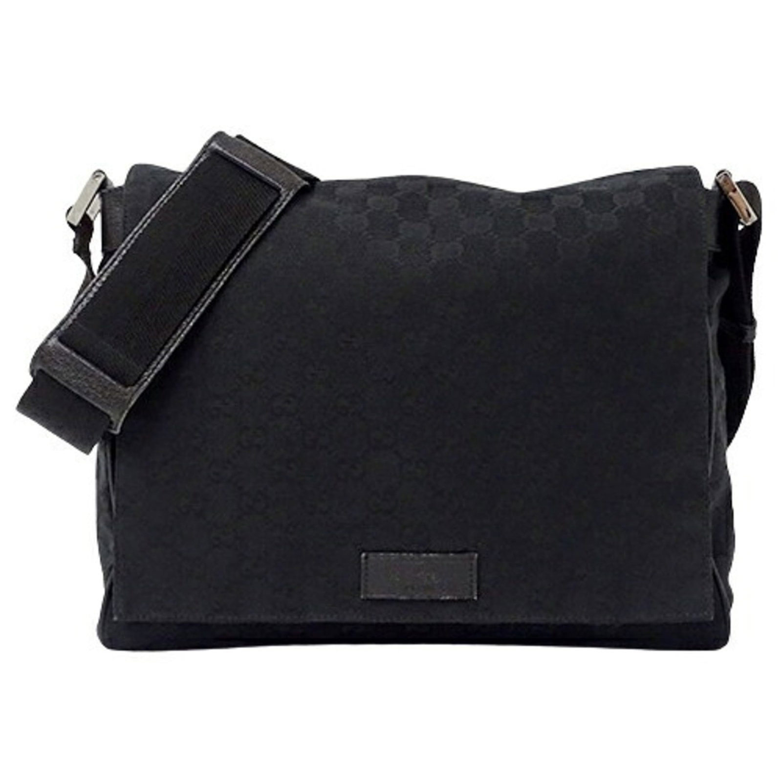 Gucci GG Canvas Black Messenger Shoulder Bag 146236 for Men and Women: Gucci GG Canvas Black Messenger Shoulder Bag 146236 for Men and Women Elevate your style with this versatile Gucci messenger and shoulder bag, crafted from luxurious GG canvas in a sleek black finish.