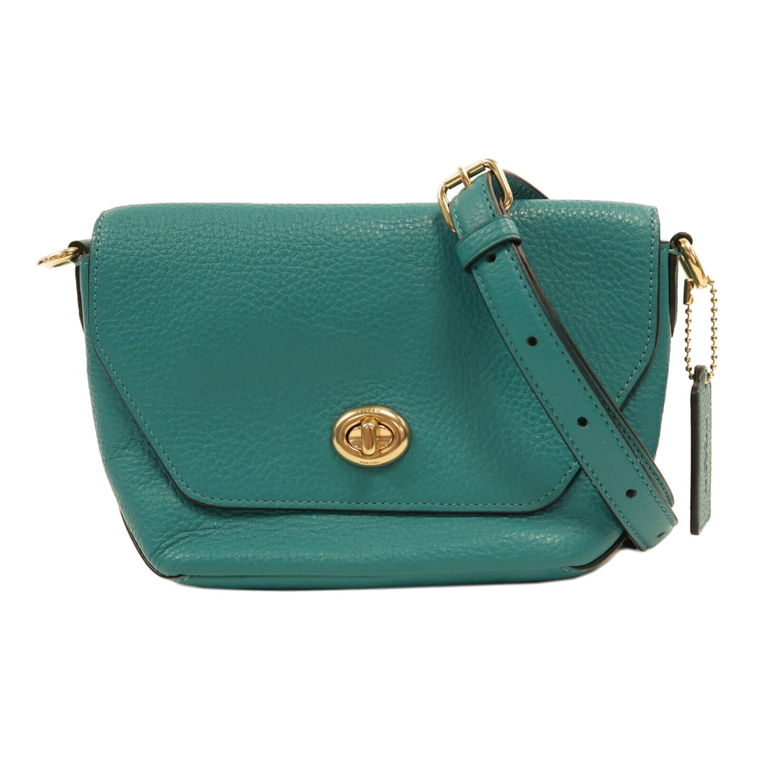 COACH Shoulder Bag C2815 Green Calfskin Leather Luxury: COACH Shoulder Bag C2815 Green Calfskin Leather Luxury Elevate your style with this exquisite COACH Shoulder Bag, crafted from luxurious calfskin leather in a vibrant green hue. This bag is designed f