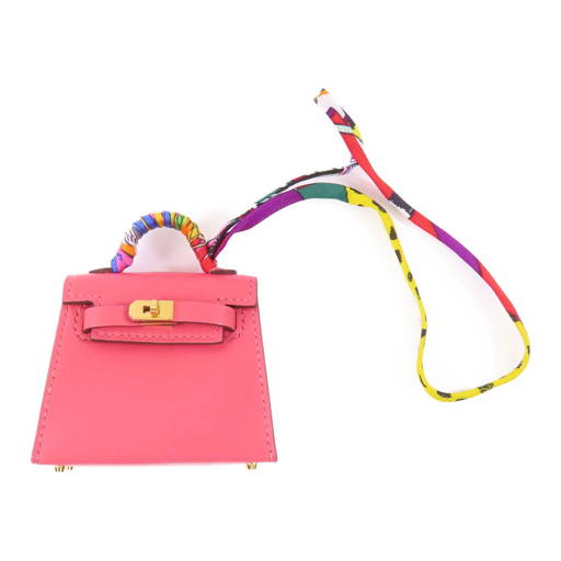 Leather HermÃ¨s Kelly Wallet Pink HermÃ¨s Kelly Clutch Vintage