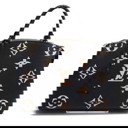 Louis Vuitton Monogram Empreinte Grand Palais MM Handbag Black 25cm x 34cm x 16cm